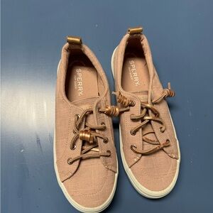 Sperry Women's Tan Canvas Sneakers